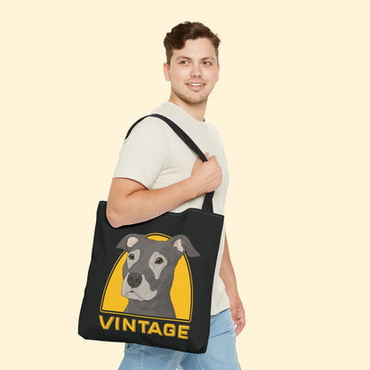 Vintage Dog | Tote Bag - Detezi Designs - 78238885433775179046