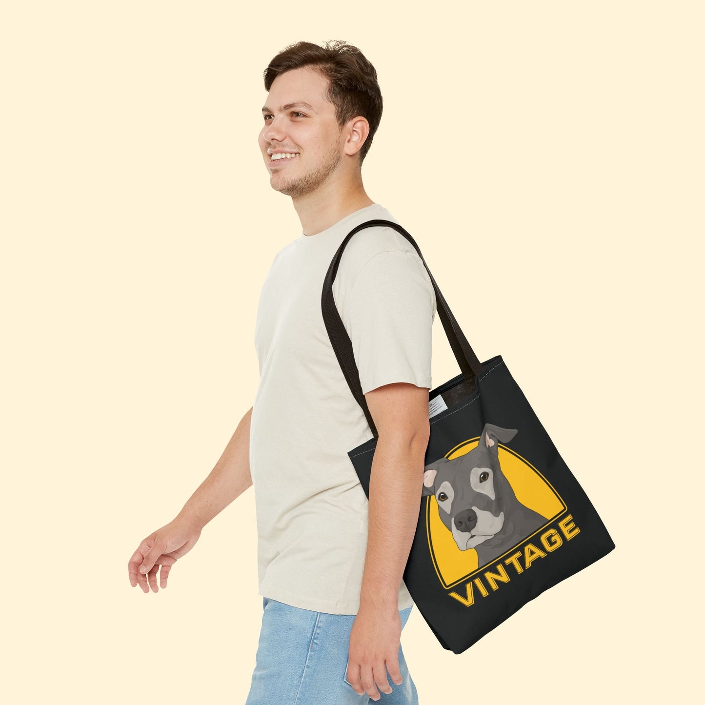 Vintage Dog | Tote Bag - Detezi Designs - 78238885433775179046