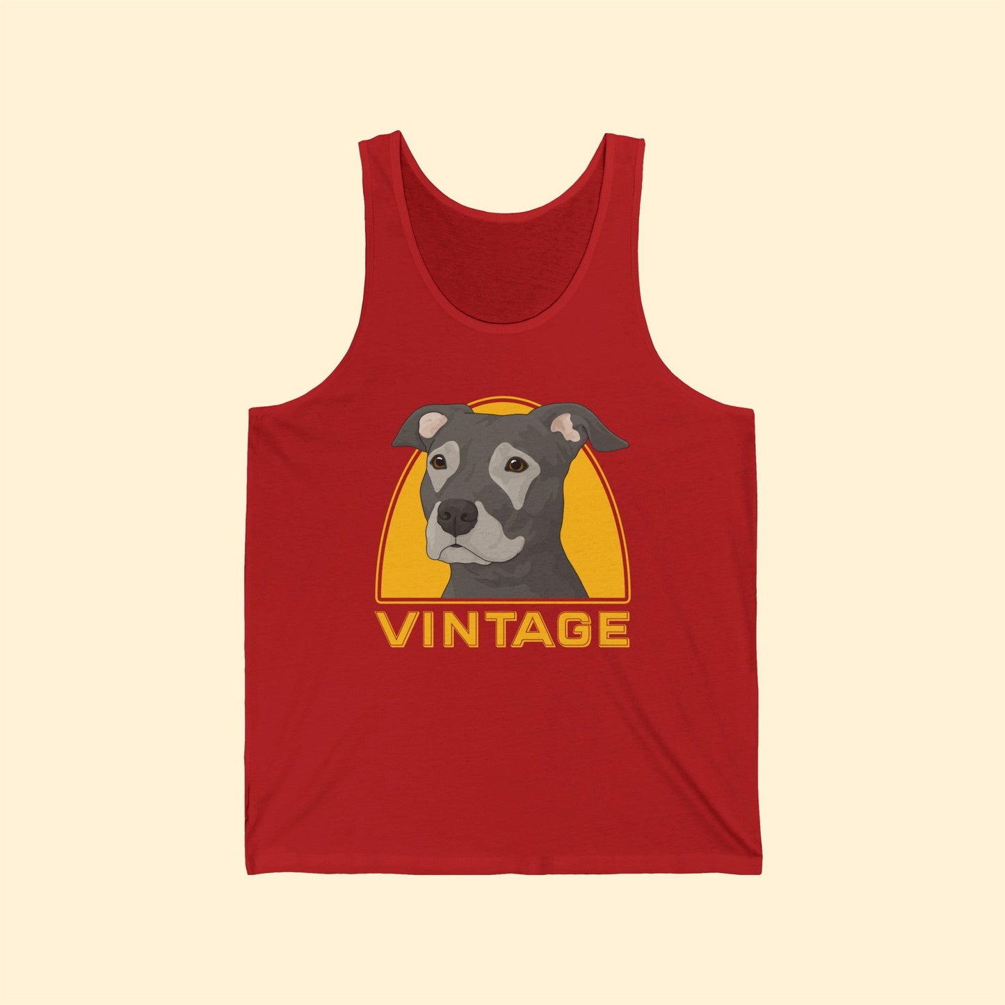 Vintage Dog | Unisex Tank - Detezi Designs-11568654504903387320