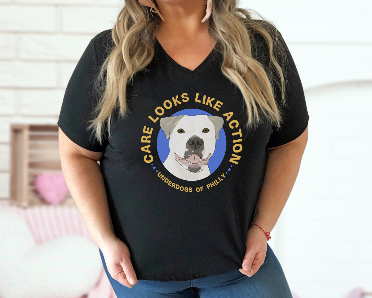 Unisex V-Neck Tee | FUNDRAISER | Underdogs of Philly