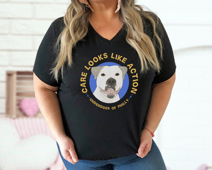 Unisex V-Neck Tee | FUNDRAISER | Underdogs of Philly
