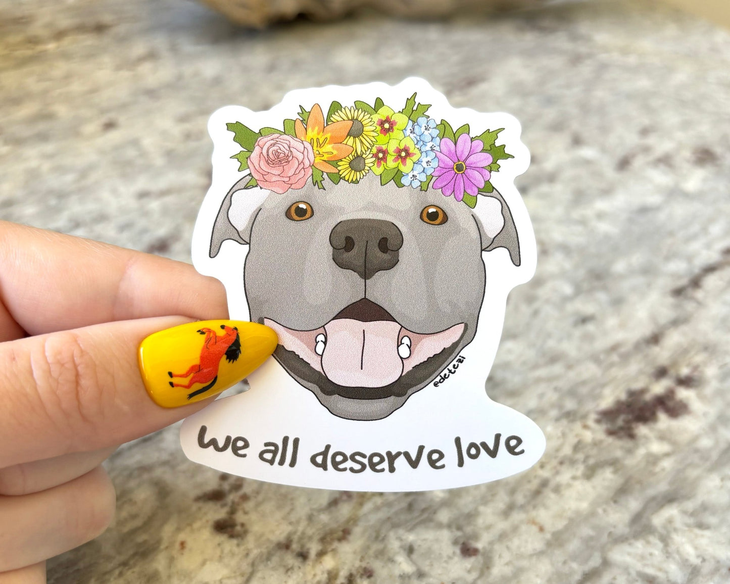 We All Deserve Love | 3" Vinyl Sticker - Detezi Designs - 