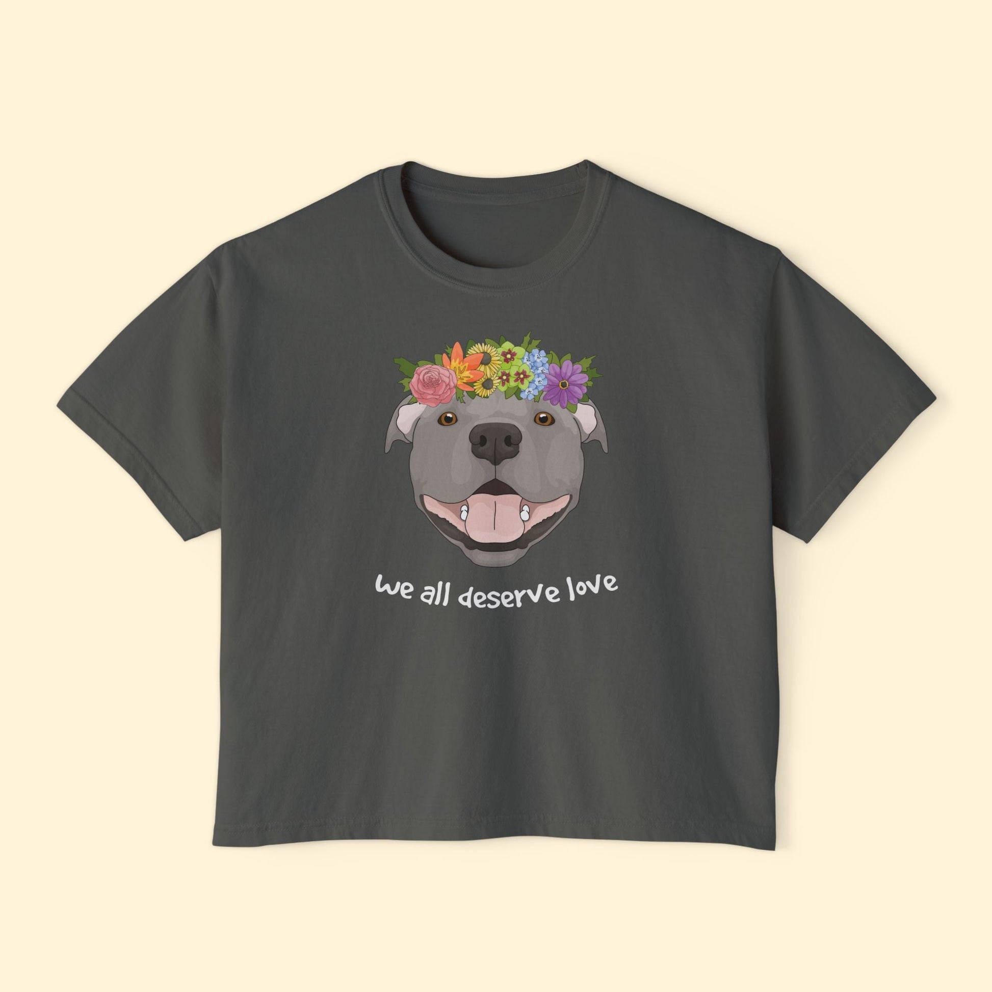 We All Deserve Love | Comfort Colors Boxy Tee - Detezi Designs - 17677464059319733523