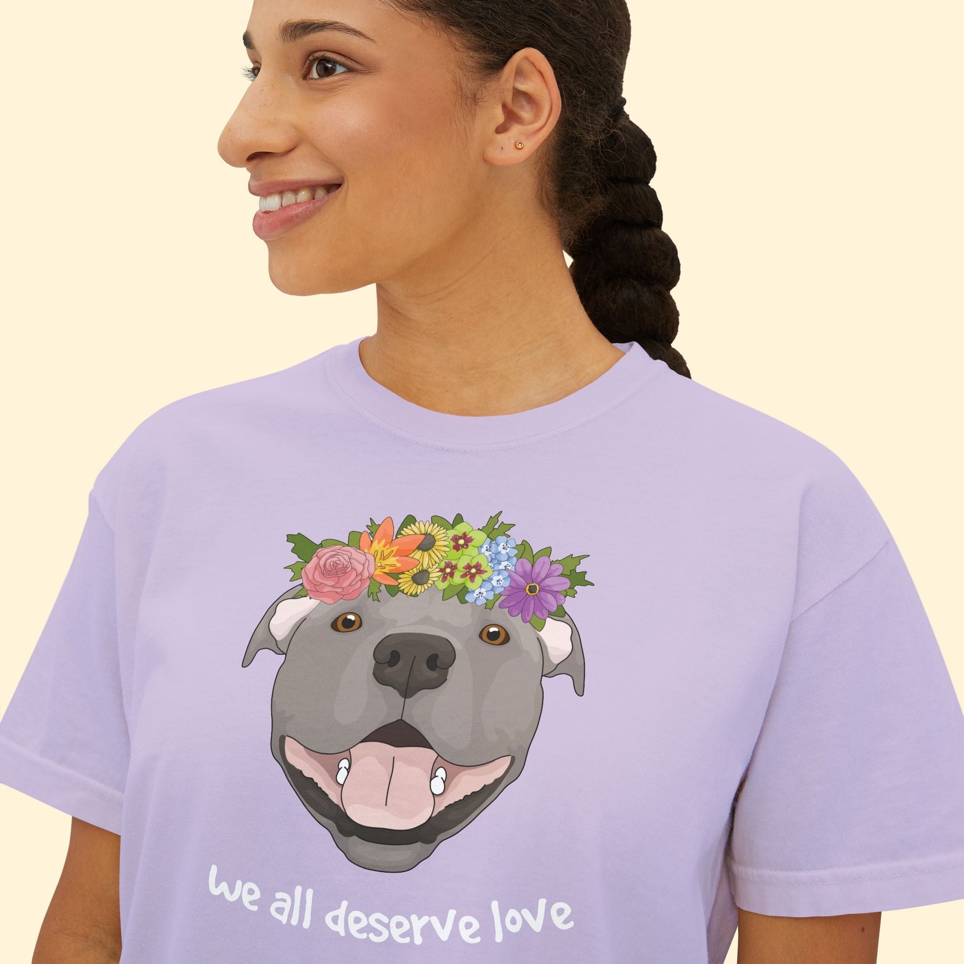 We All Deserve Love | Comfort Colors Boxy Tee - Detezi Designs - 17677464059319733523