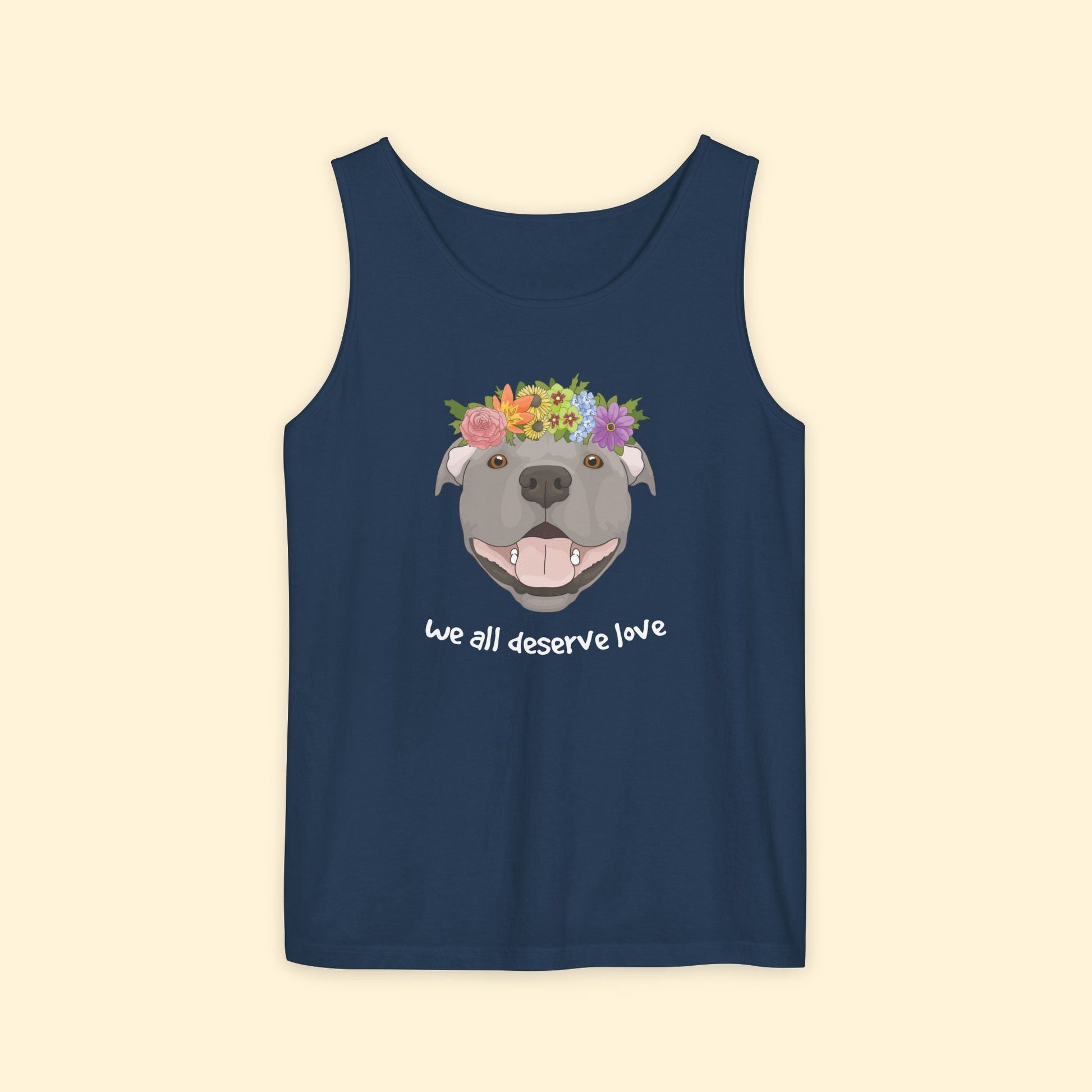 We All Deserve Love | Comfort Colors Tank Top - Detezi Designs - 23647108488017151942