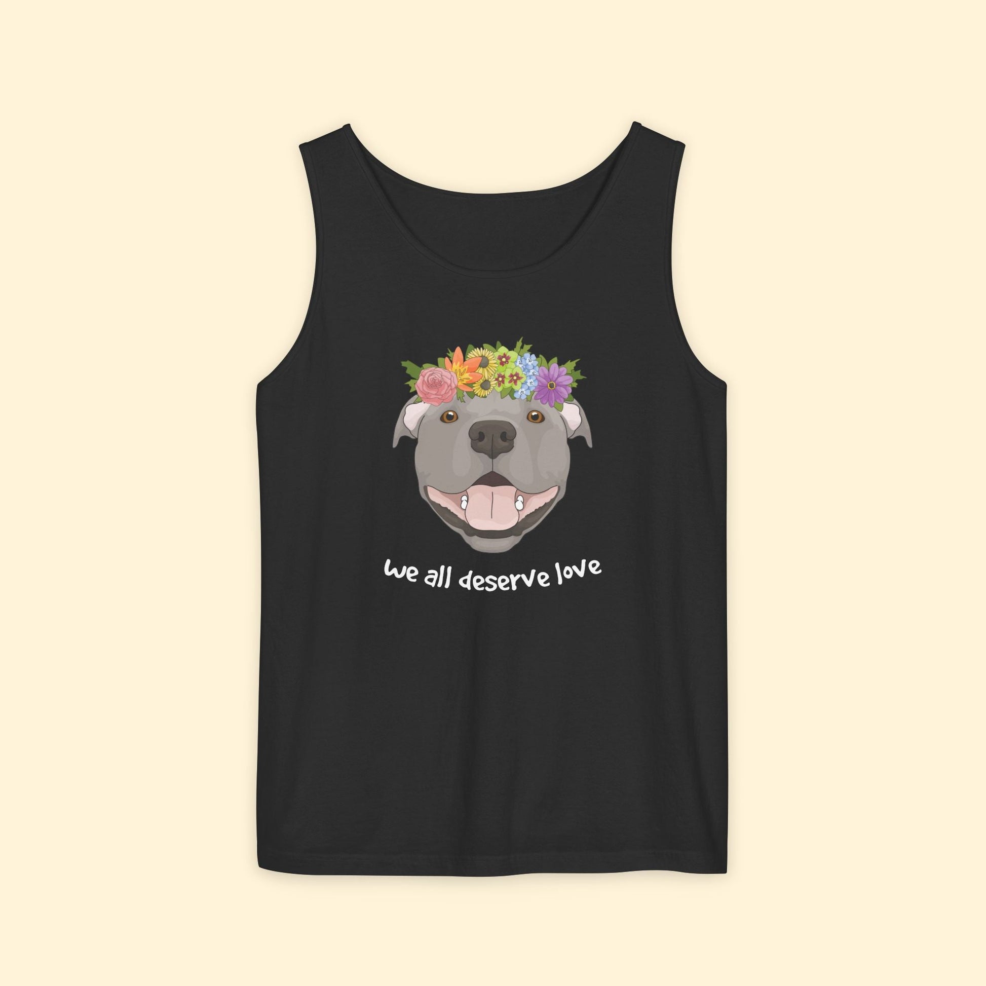 We All Deserve Love | Comfort Colors Tank Top - Detezi Designs - 26640468921822375719