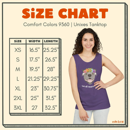 We All Deserve Love | Comfort Colors Tank Top - Detezi Designs - 33735505097296043388