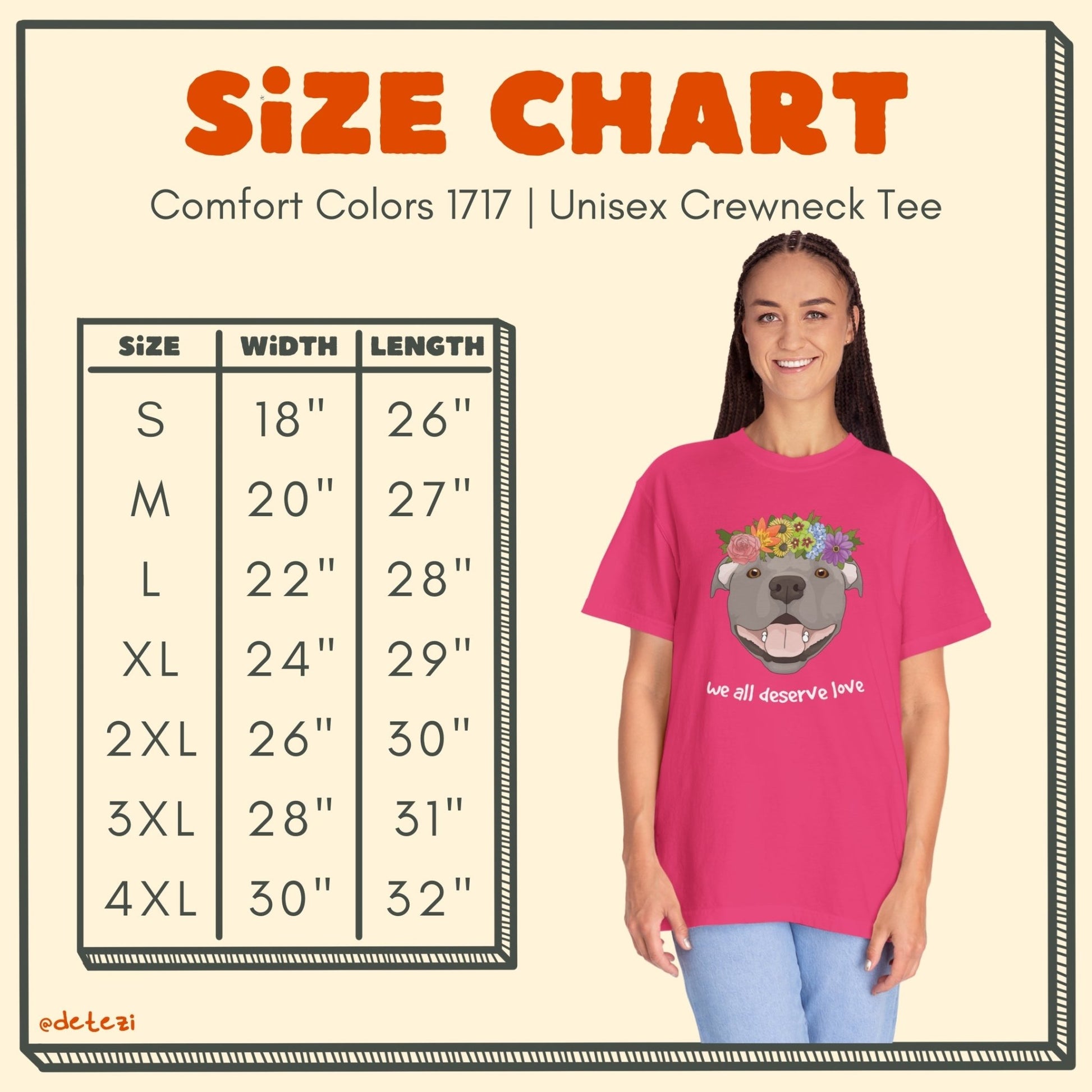 We All Deserve Love | Comfort Colors Unisex T-shirt - Detezi Designs - 26148337708087595229