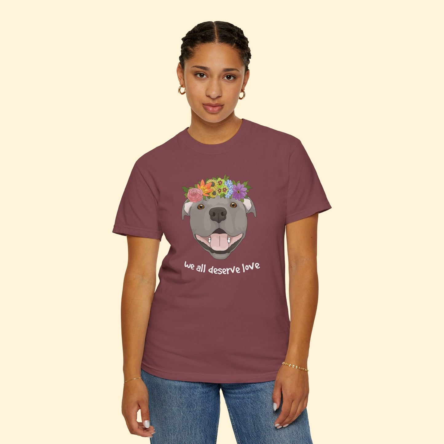 We All Deserve Love | Comfort Colors Unisex T-shirt - Detezi Designs - 26148337708087595229