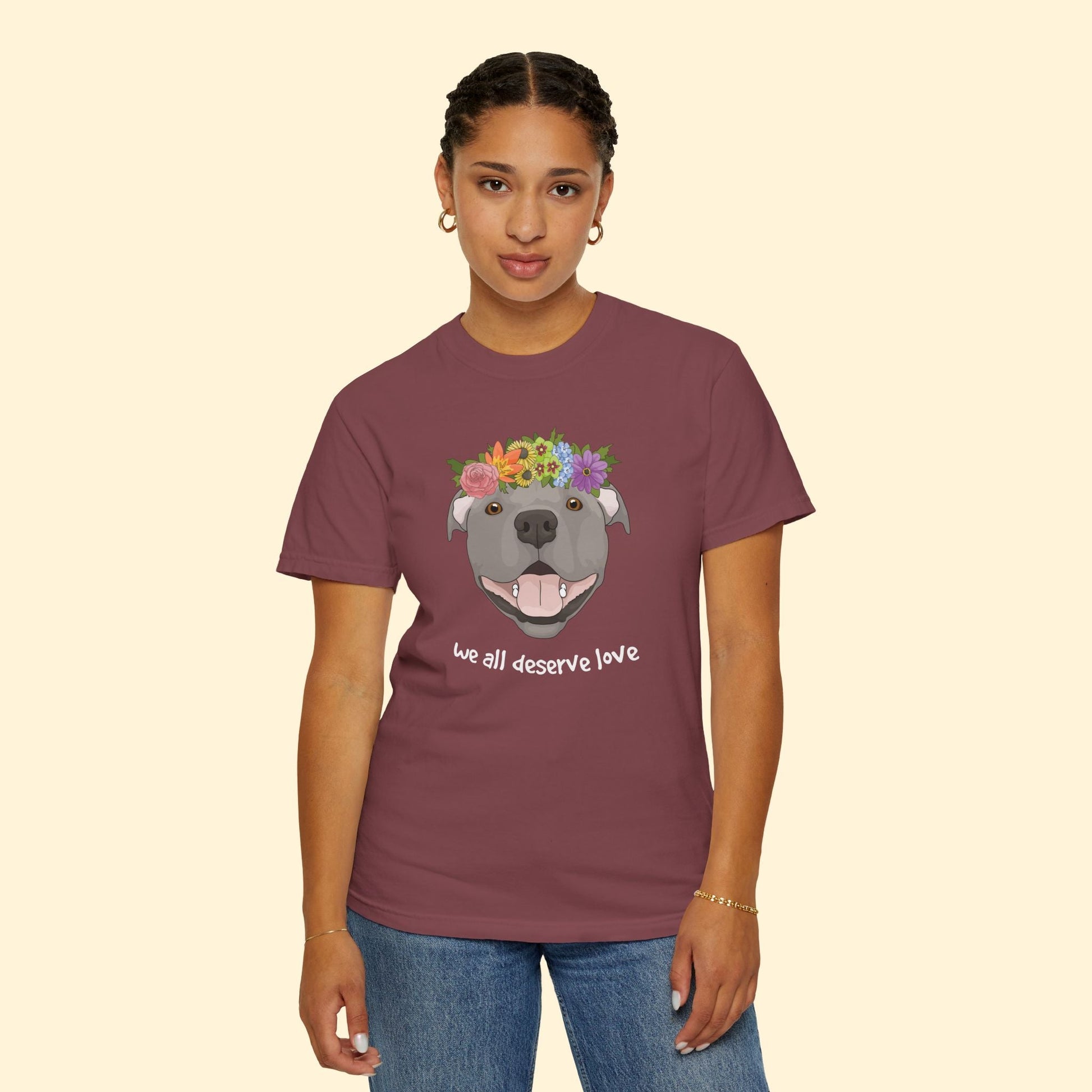 We All Deserve Love | Comfort Colors Unisex T-shirt - Detezi Designs - 26148337708087595229