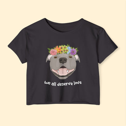 We All Deserve Love | Festival Crop Top - Detezi Designs - 54313907671383089639