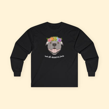 We All Deserve Love | Long Sleeve Tee - Detezi Designs - 25820021049294302942