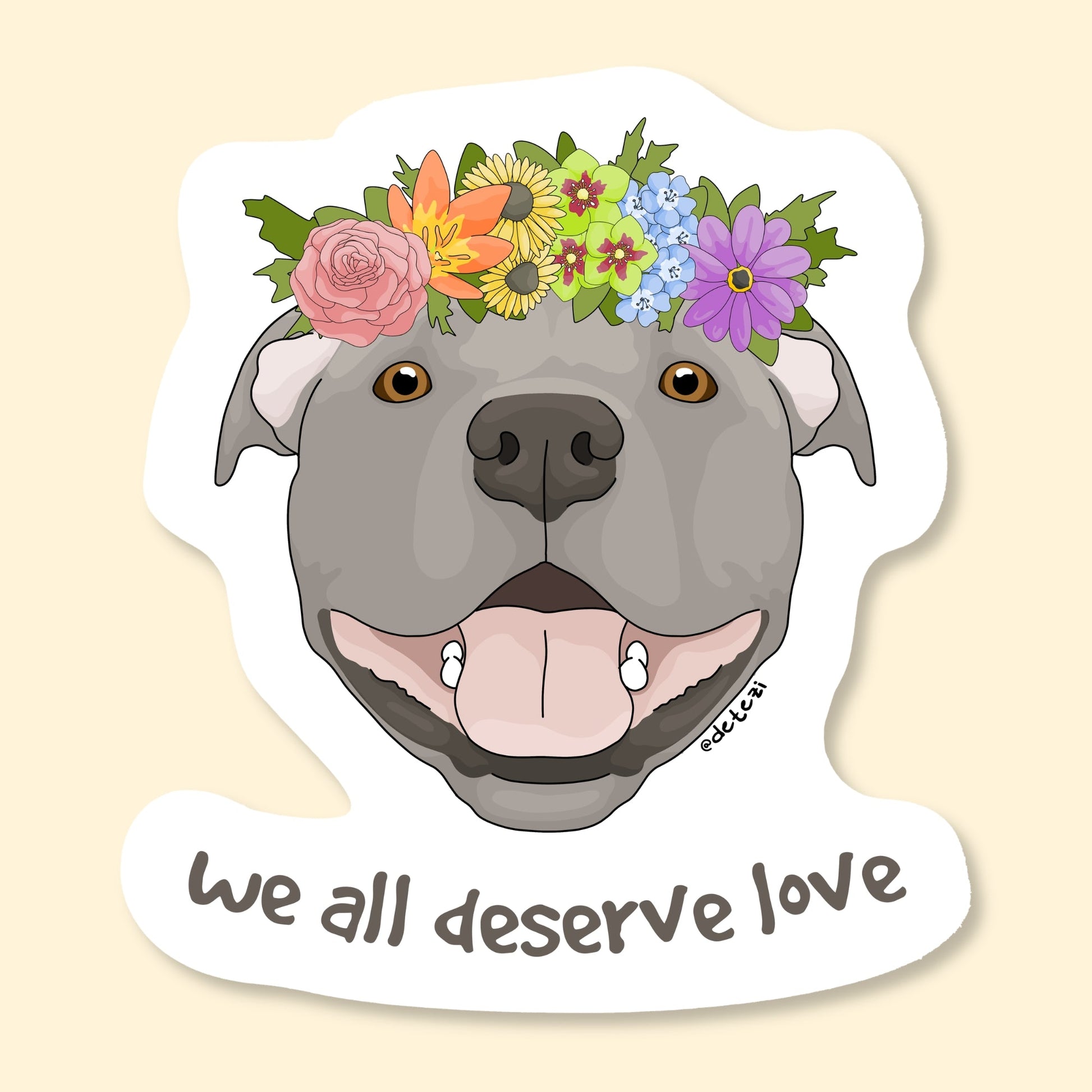 We All Deserve Love | Vinyl Sticker - Detezi Designs-