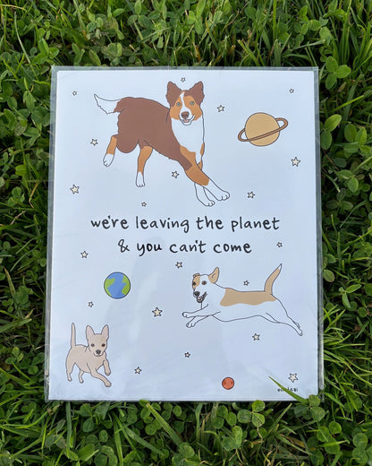 We're Leaving The Planet | Giclee Fine Art Print - Detezi Designs - 