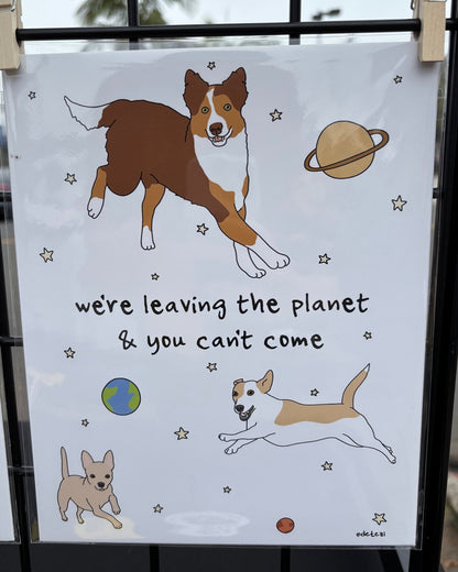 We're Leaving The Planet | Giclee Fine Art Print - Detezi Designs - 