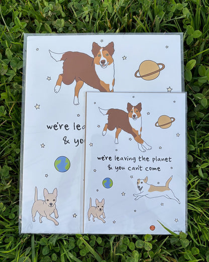 We're Leaving The Planet | Giclee Fine Art Print - Detezi Designs - 