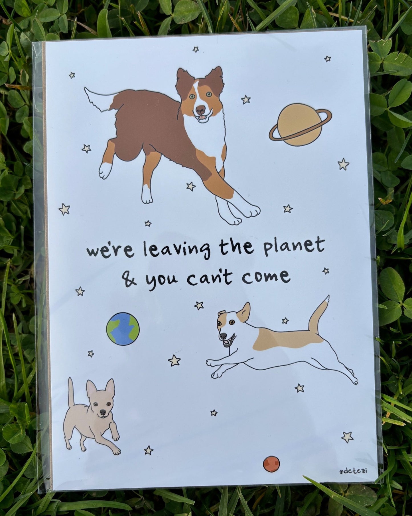 We're Leaving The Planet | Giclee Fine Art Print - Detezi Designs - 
