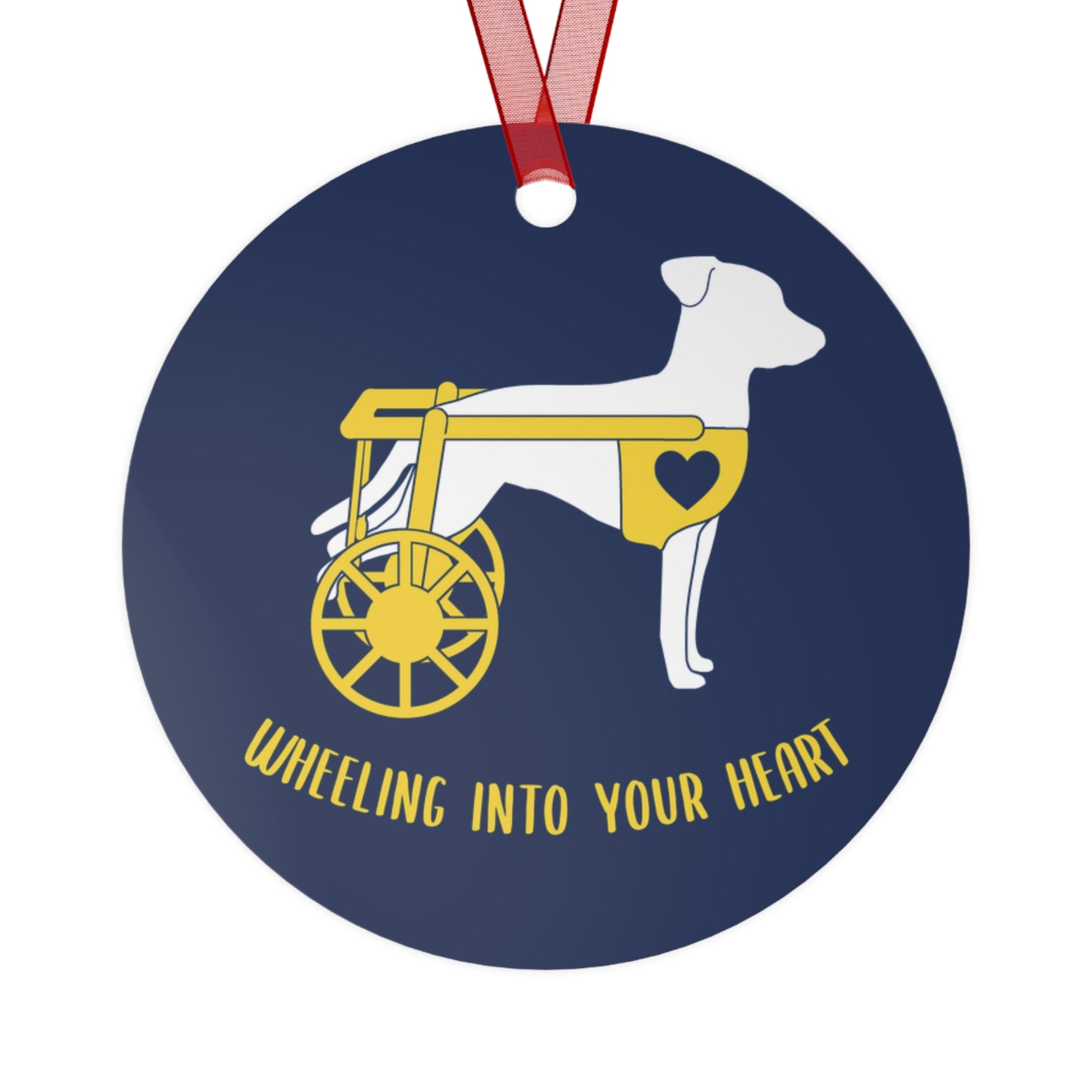 Wheeling Into Your Heart | Holiday Ornament - Detezi Designs - 38684610454844177909