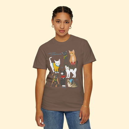 Whisker Wonderland | Comfort Colors Unisex T-shirt - Detezi Designs - 25743779307494464745