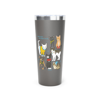 Whisker Wonderland | Insulated Tumbler, 22oz - Detezi Designs - 18348514271833891632