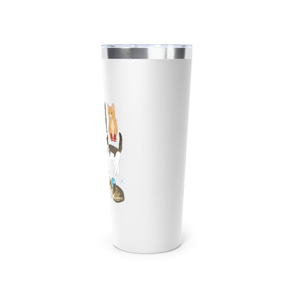 Whisker Wonderland | Insulated Tumbler, 22oz - Detezi Designs - 18348514271833891632