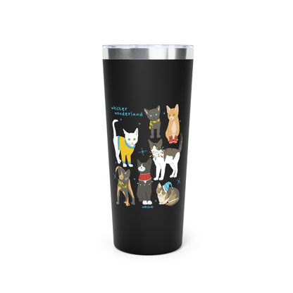 Whisker Wonderland | Insulated Tumbler, 22oz - Detezi Designs - 18348514271833891632