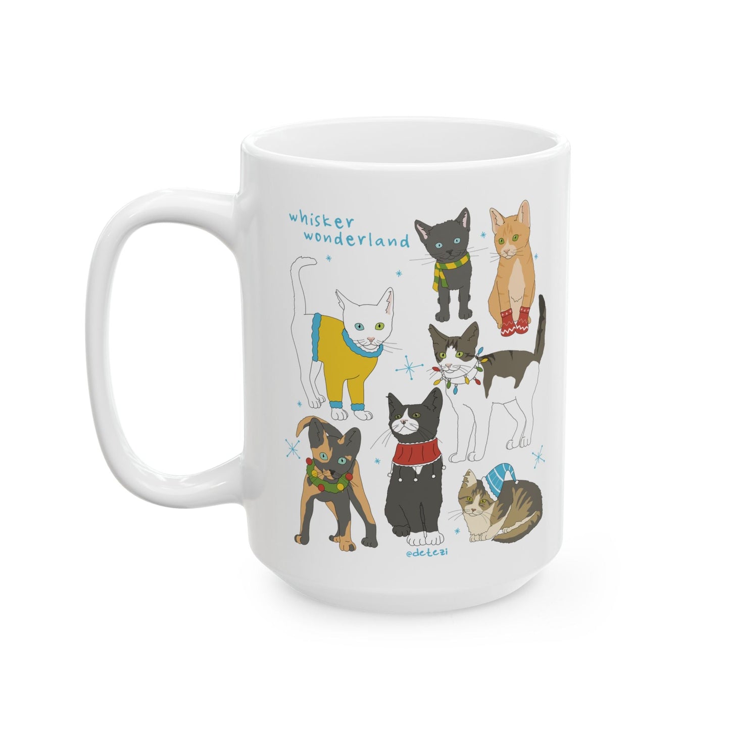 Whisker Wonderland | Mug - Detezi Designs - 10590345798733097983