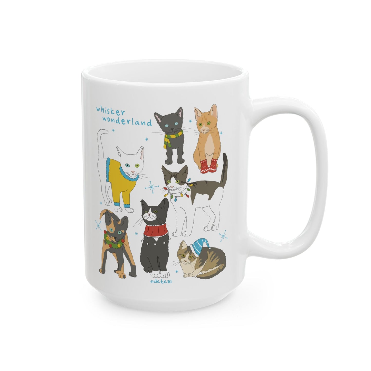 Whisker Wonderland | Mug - Detezi Designs - 10590345798733097983