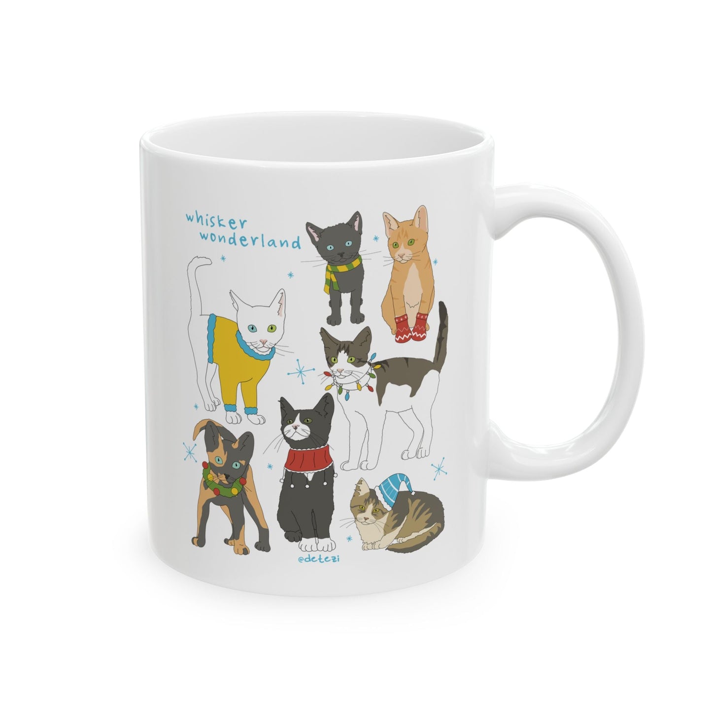 Whisker Wonderland | Mug - Detezi Designs - 10590345798733097983