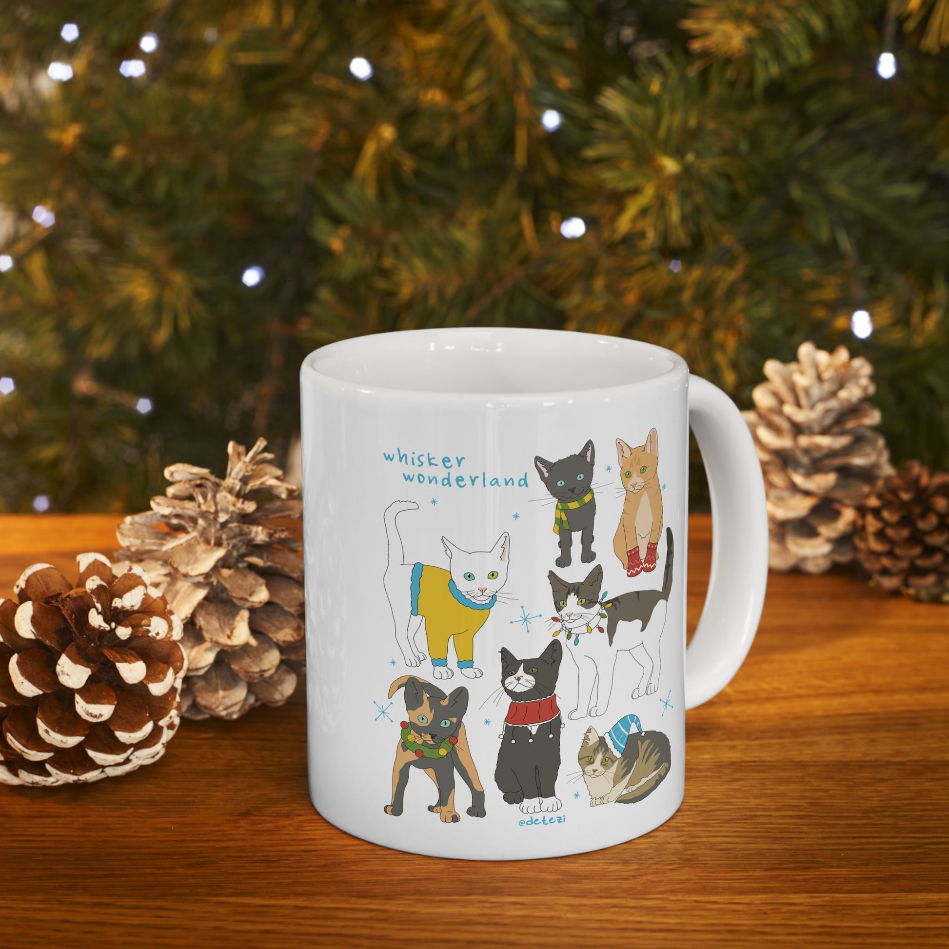 Whisker Wonderland | Mug - Detezi Designs - 76038904006916731449