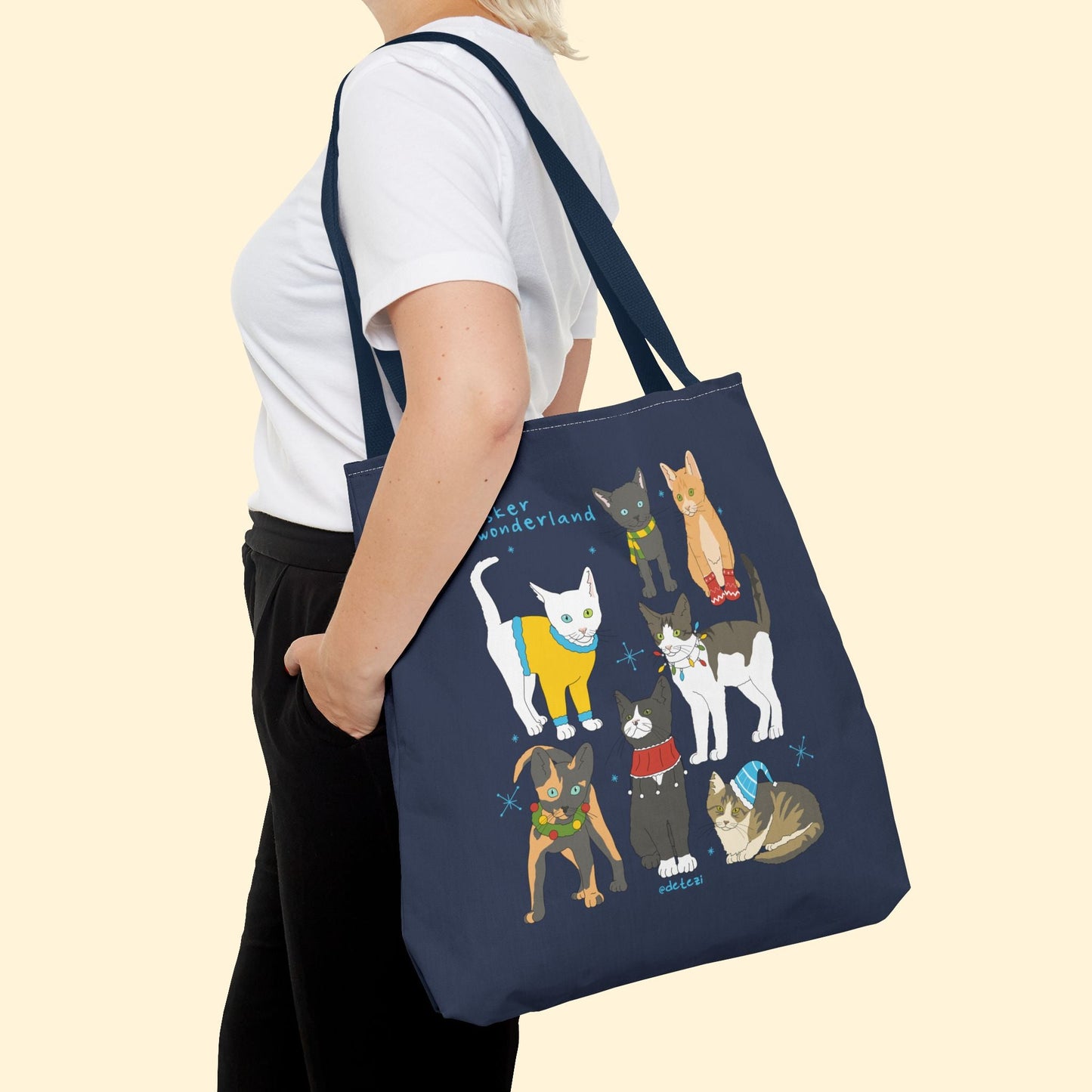 Whisker Wonderland | Tote Bag - Detezi Designs - 61417077916663639433