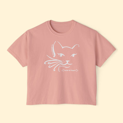 Whiskers | FUNDRAISER for Feral At Heart | Comfort Colors Boxy Tee - Detezi Designs - 22718488653797530169