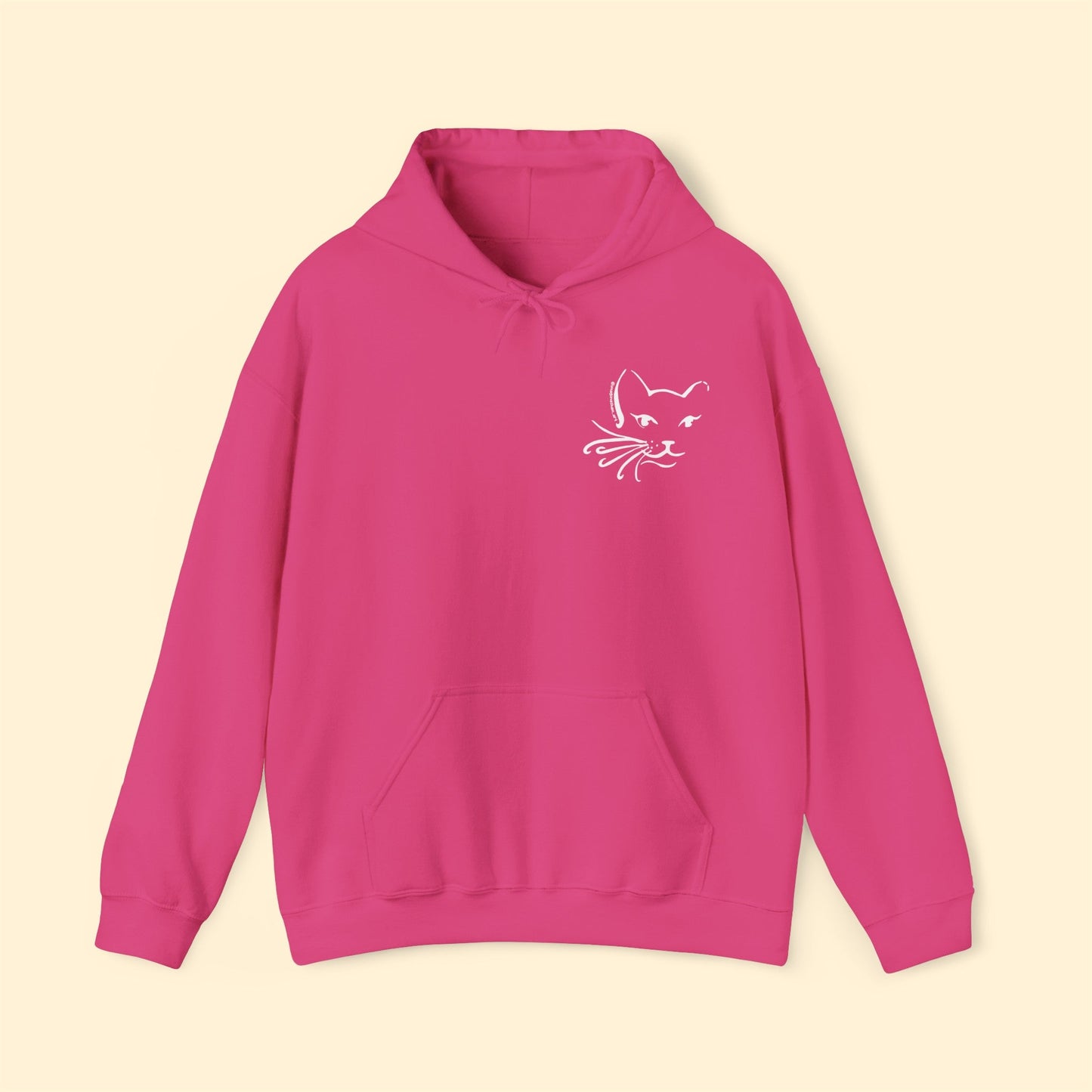 Whiskers | FUNDRAISER for Feral At Heart | Hooded Sweatshirt - Detezi Designs-10232573134733281767