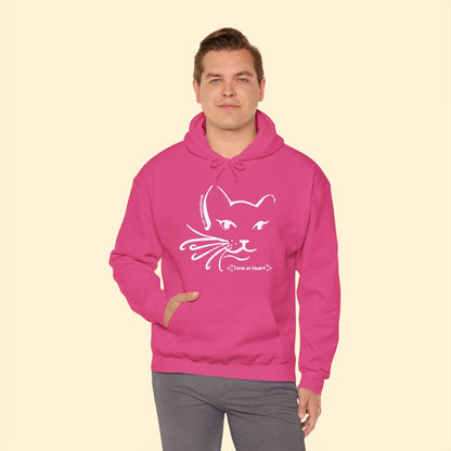 Whiskers | FUNDRAISER for Feral At Heart | Hooded Sweatshirt - Detezi Designs - 10232573134733281767
