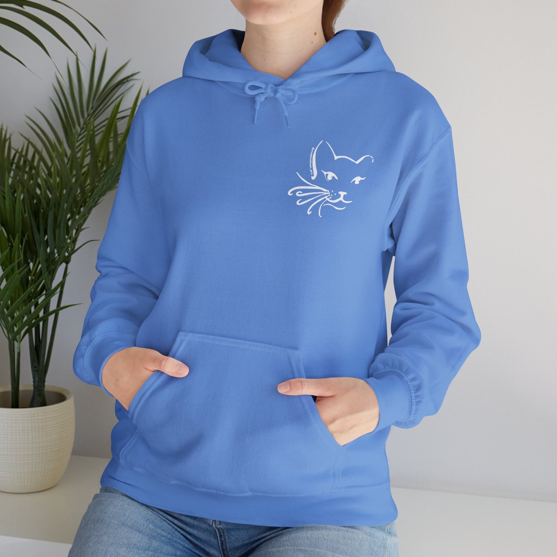 Whiskers | FUNDRAISER for Feral At Heart | Hooded Sweatshirt - Detezi Designs-32372742355433378664