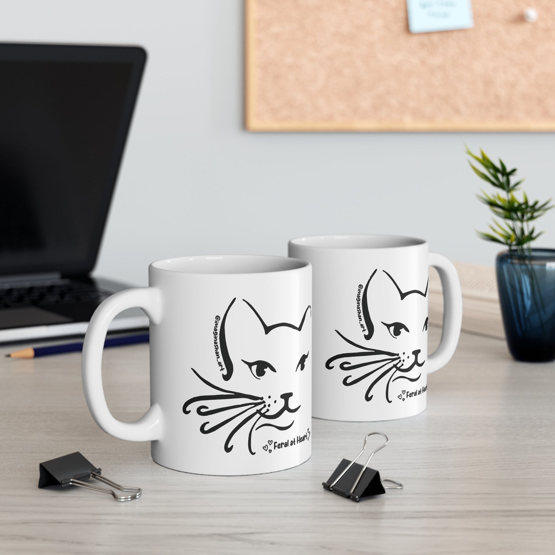 Whiskers | FUNDRAISER for Feral At Heart | Mug - Detezi Designs - 33298230182200866562
