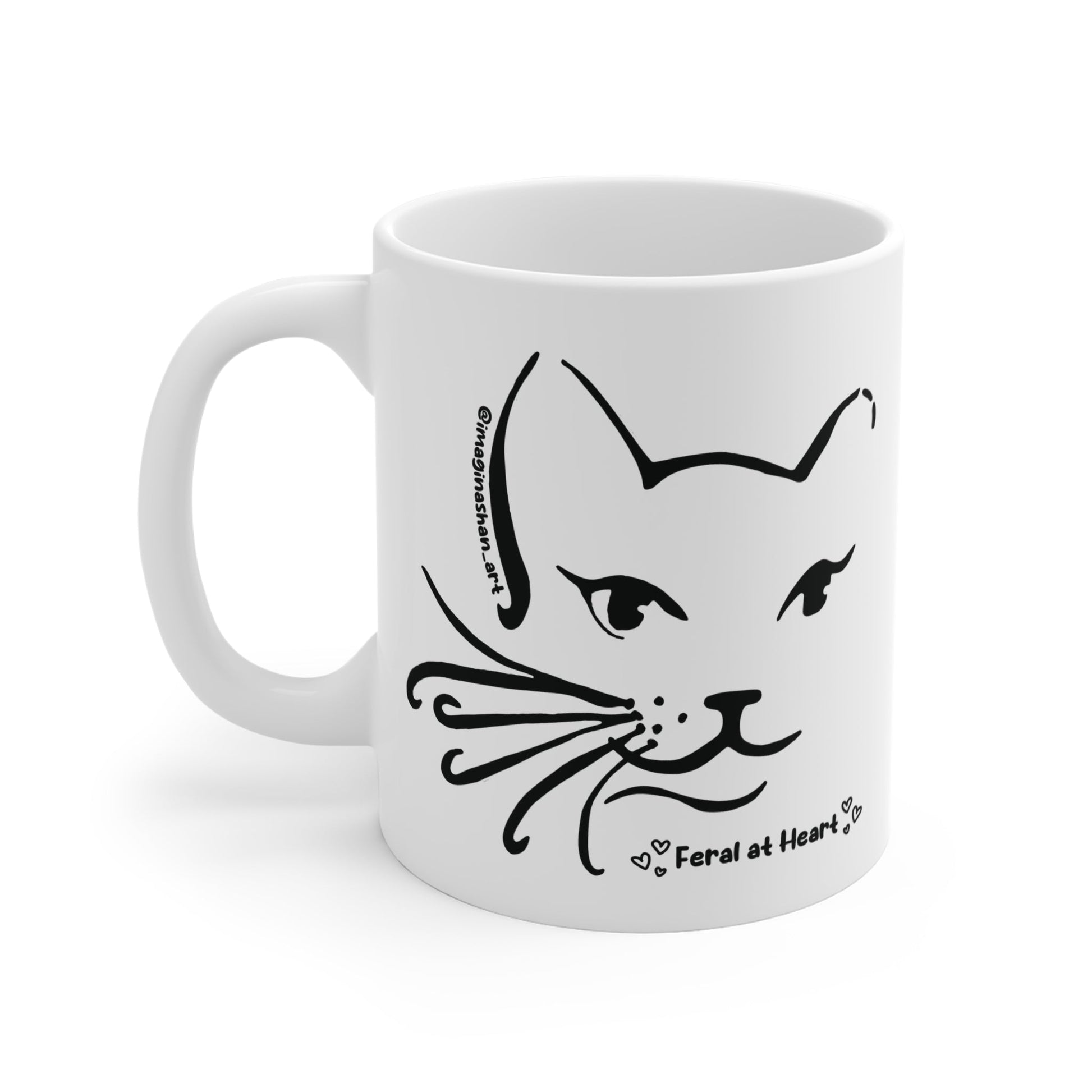 Whiskers | FUNDRAISER for Feral At Heart | Mug - Detezi Designs - 33298230182200866562
