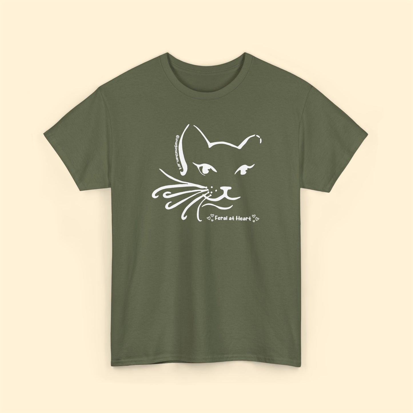 Whiskers | FUNDRAISER for Feral At Heart | T-shirt - Detezi Designs - 14105480381081521307