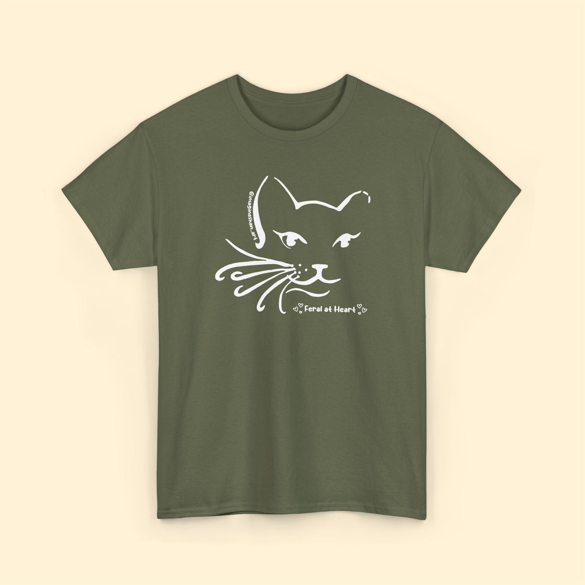 Whiskers | FUNDRAISER for Feral At Heart | T-shirt - Detezi Designs - 14105480381081521307