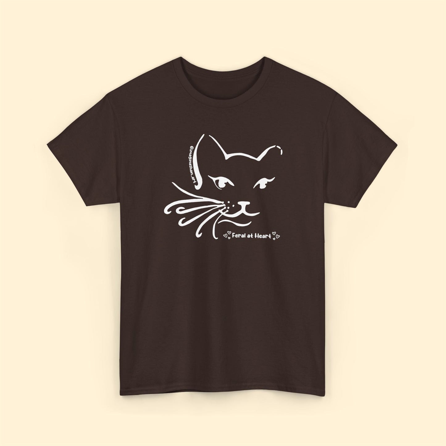 Whiskers | FUNDRAISER for Feral At Heart | T-shirt - Detezi Designs - 19771549543937222865