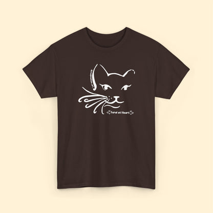 Whiskers | FUNDRAISER for Feral At Heart | T-shirt - Detezi Designs - 19771549543937222865