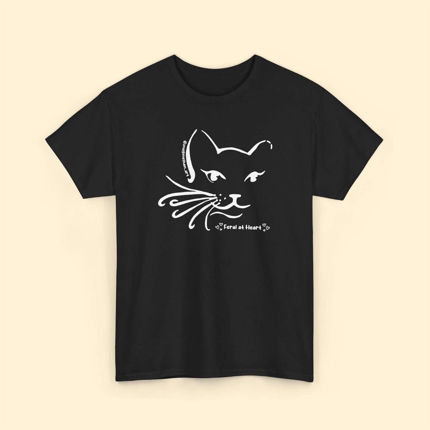 Whiskers | FUNDRAISER for Feral At Heart | T-shirt - Detezi Designs - 29250948136544024267