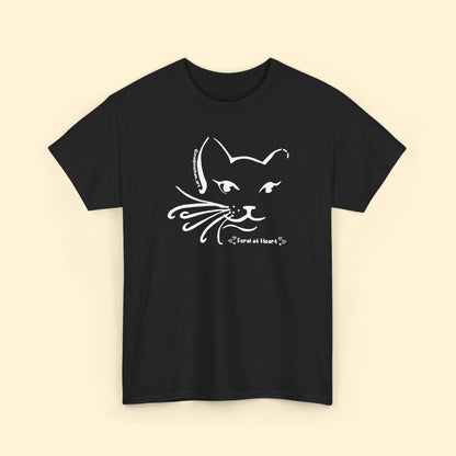 Whiskers | FUNDRAISER for Feral At Heart | T-shirt - Detezi Designs - 29250948136544024267