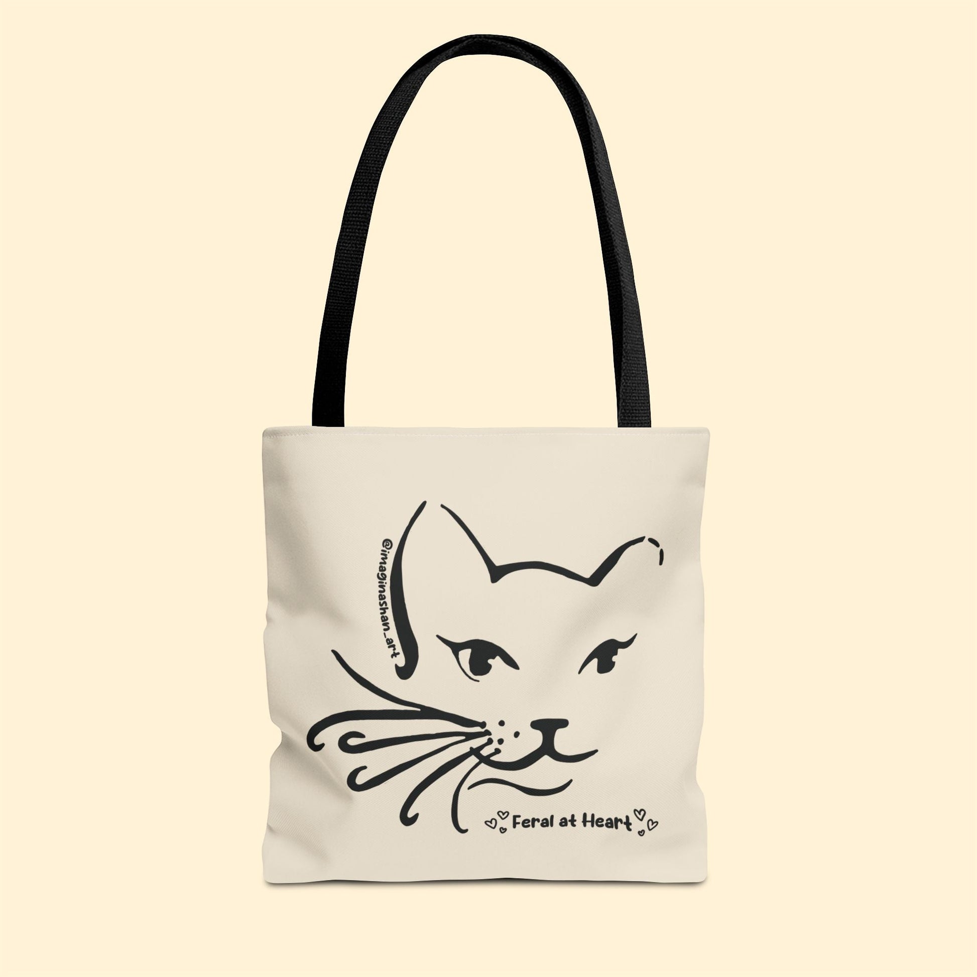 Whiskers | FUNDRAISER for Feral At Heart | Tote Bag - Detezi Designs - 33260931527842775320