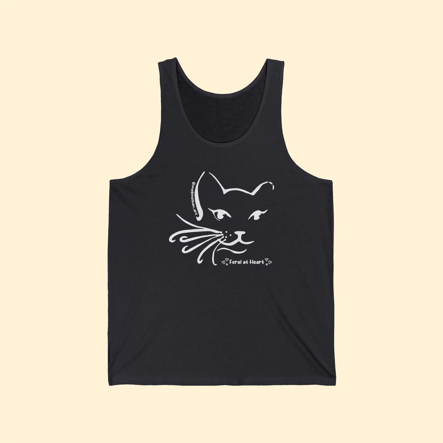 Whiskers | FUNDRAISER for Feral at Heart | Unisex Jersey Tank - Detezi Designs - 10600974649074095009