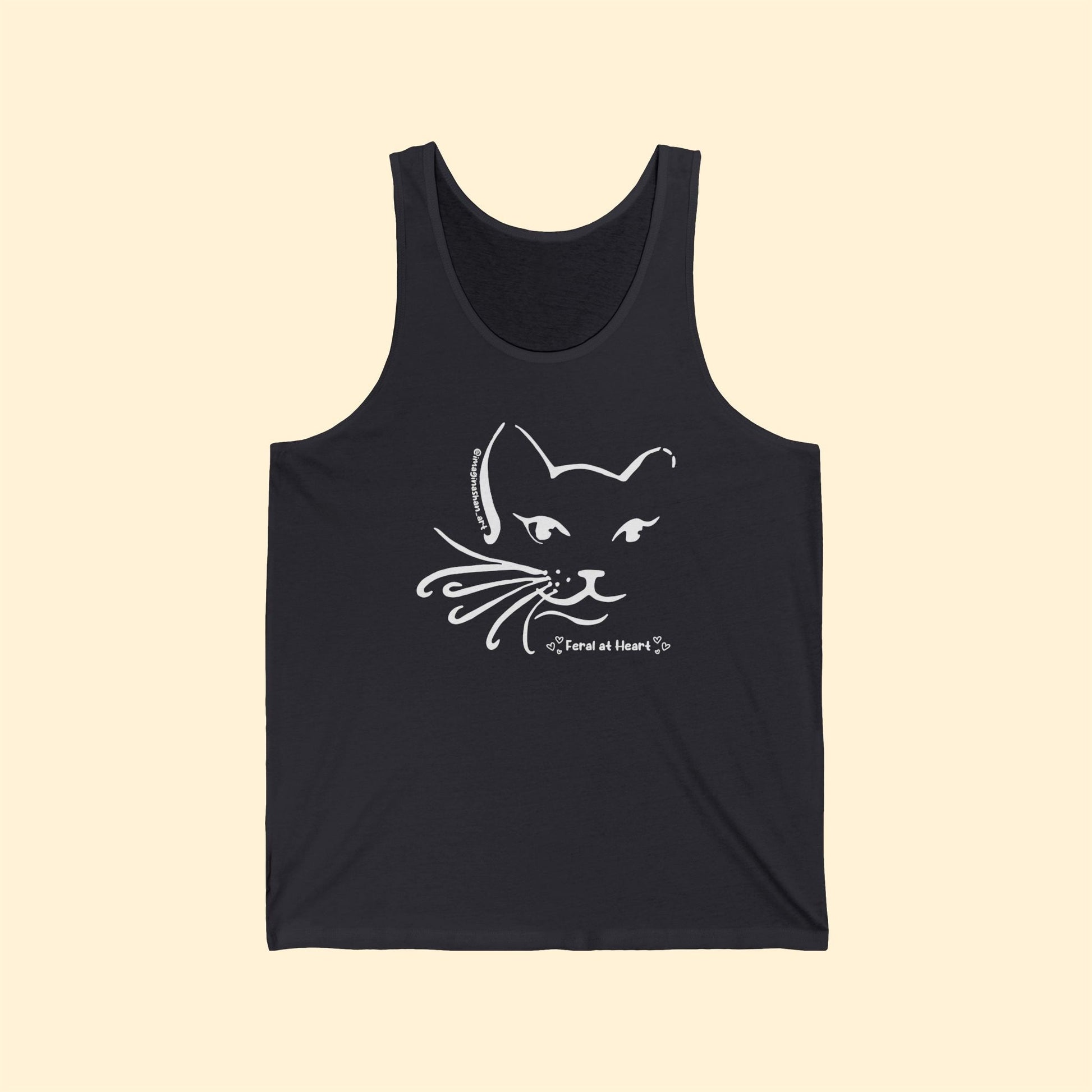 Whiskers | FUNDRAISER for Feral at Heart | Unisex Jersey Tank - Detezi Designs - 10600974649074095009