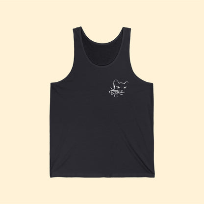 Whiskers | FUNDRAISER for Feral at Heart | Unisex Jersey Tank - Detezi Designs-10600974649074095009