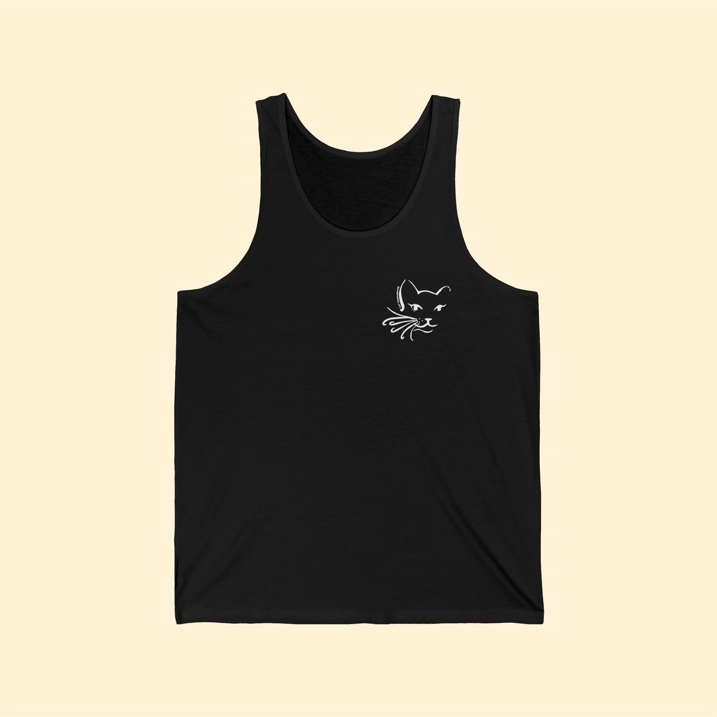 Whiskers | FUNDRAISER for Feral at Heart | Unisex Jersey Tank - Detezi Designs-15304200330416088814