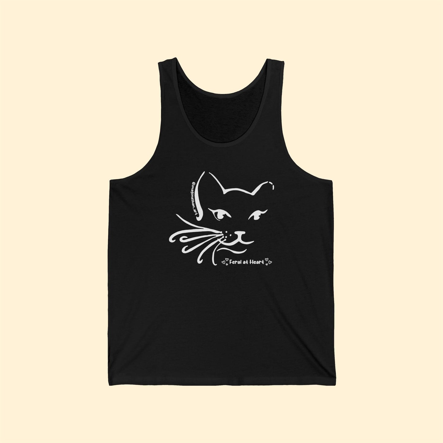 Whiskers | FUNDRAISER for Feral at Heart | Unisex Jersey Tank - Detezi Designs - 15304200330416088814