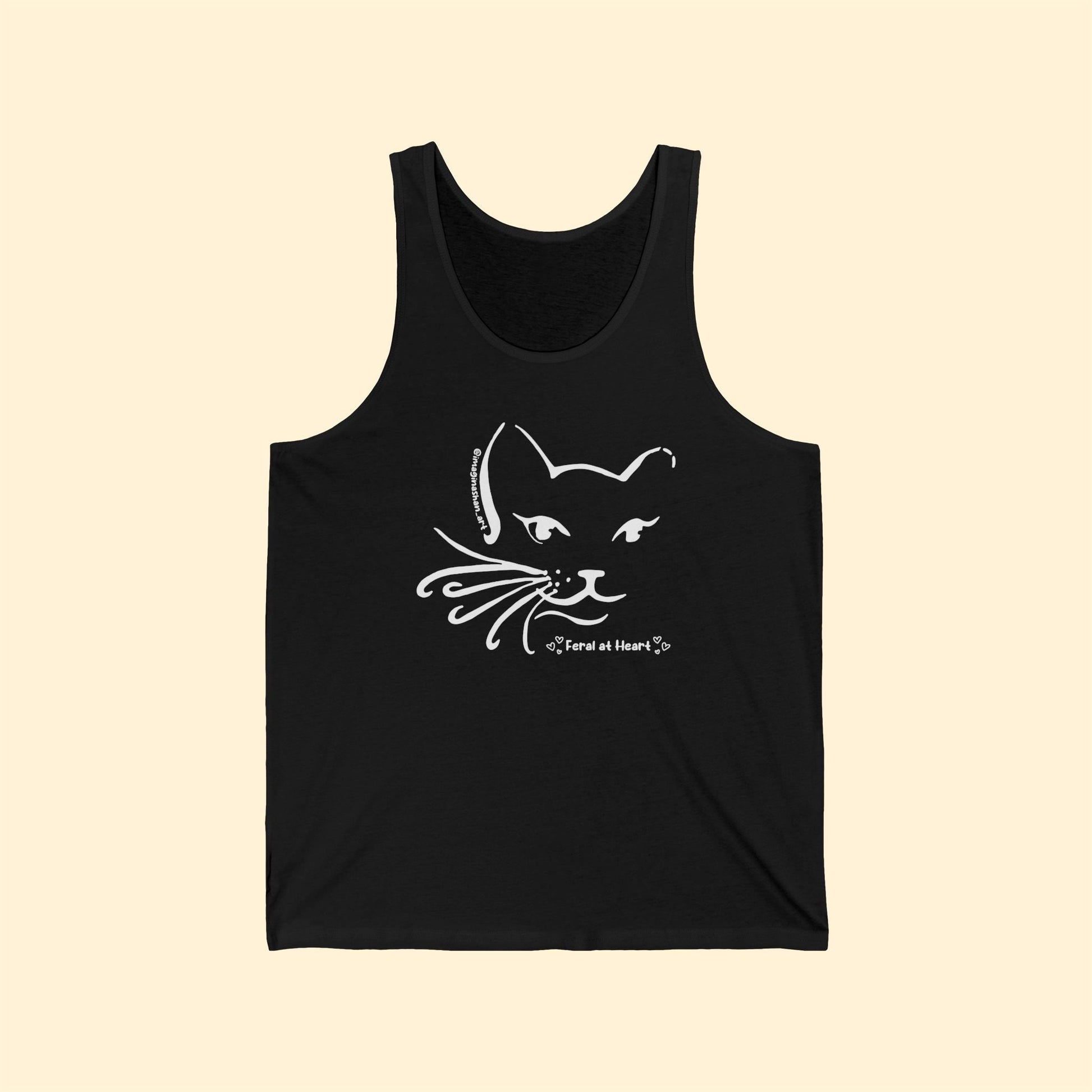 Whiskers | FUNDRAISER for Feral at Heart | Unisex Jersey Tank - Detezi Designs - 15304200330416088814